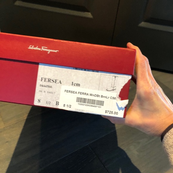 Salvatore Ferragamo brown leather boots - Picture 11 of 11